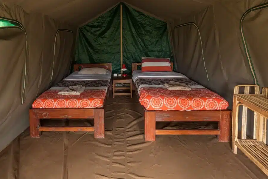 Non self contained tent