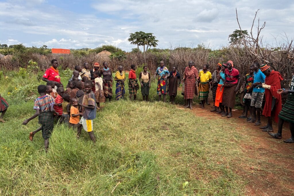 Traditionele dans in de Karamoja-regio in het noordoosten van Oeganda