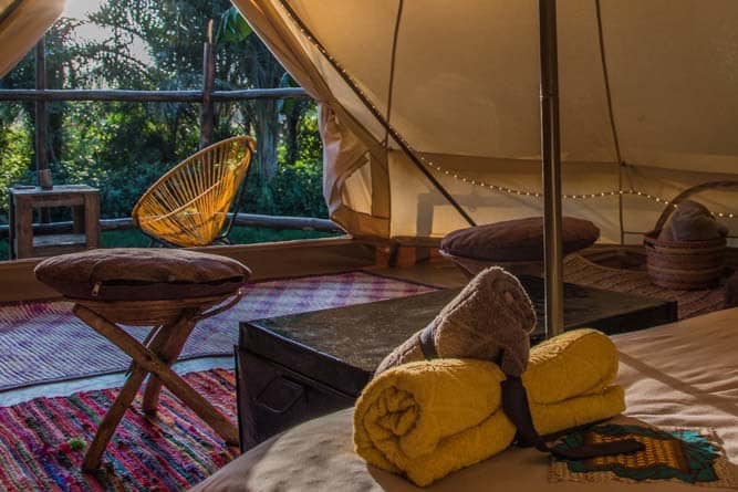 Glamping tent