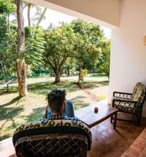 ViaVia-entebbe zicht naar buiten